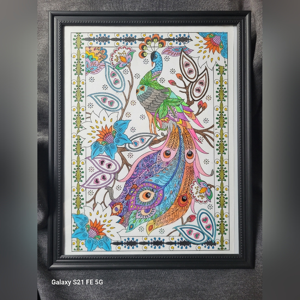 Peacock Inspired Handcrafted Wall Art